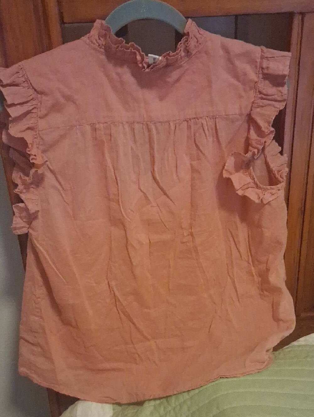 Elan Coral Ruffle-Trim Sleeveless Top - Picture 4 of 4